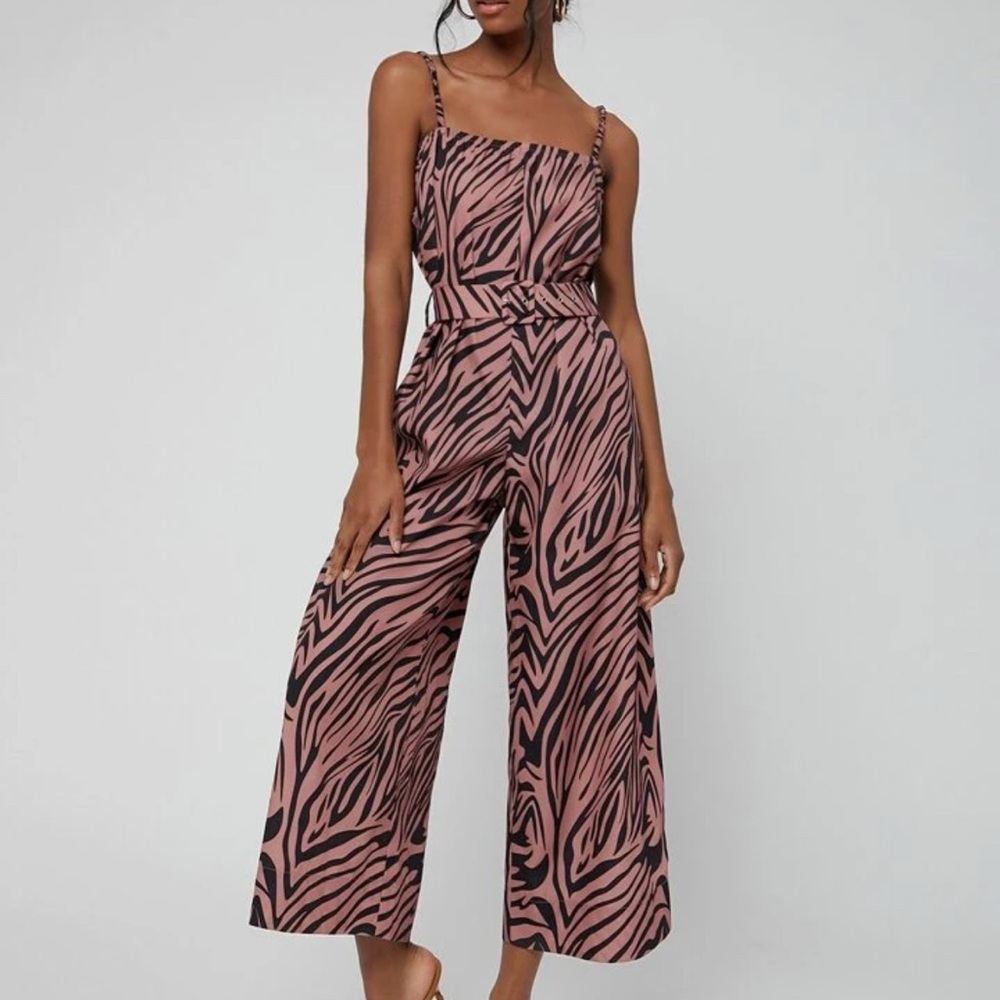 Stylish Zebra Print Jumpsuit